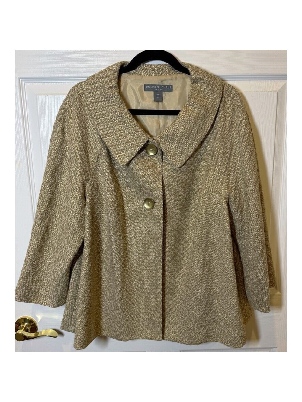 Gold Textured Jacket/Shawl/Blazer